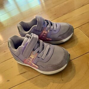 Purple Cat + Jack size 8 little girl sneakers 👟✨
